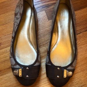 Coach Monogram Flats